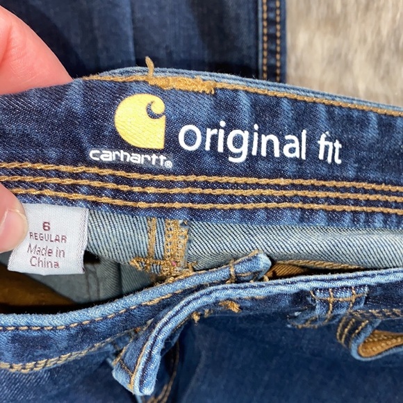 Carhartt Ladies Original Fit Jeans 6R - Picture 4 of 5